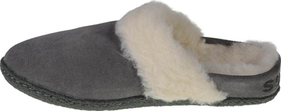 Pantofla për goca Sorel Nakiska Slide II, suede, gri