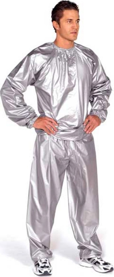 Kostum sauna MASTER Overall Exercise Suit, madhësia L, argjendtë