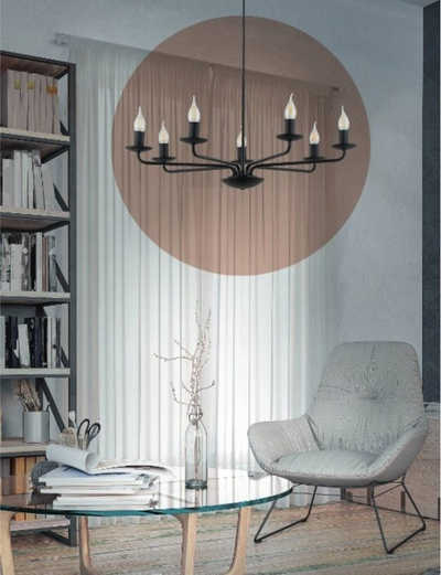 Applikator muri TK Lighting Limal 4611, bazë E14, 40W, i zi
