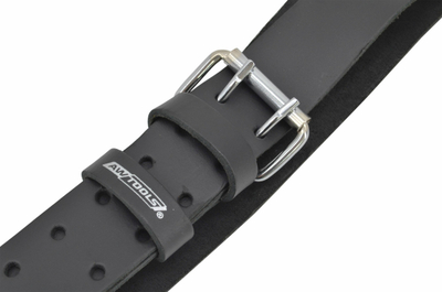 Rrip meshkujsh Awtools Leather Belt Black Line, lëkurë, 137cm, i zi