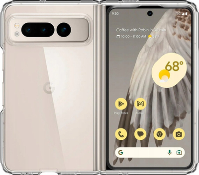 Kapak telefoni Spigen Ultra Hybrid për Google Pixel Fold, transparent, shkon me karikim wireless