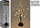 Pemë dekorative me drita LED Best Season Illuminated Tree, 120cm, dritë e bardhë e ngrohtë, bazë e zezë