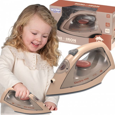 Hekur lodër WOOPIE Mini Iron, me spraj, dritë edhe zë, bezhë