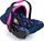 Ulëse makine për kukulla Bayer Design EasyGo Deluxe, për kukulla deri 46 cm, me çati, navy rozë