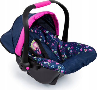 Ulëse makine për kukulla Bayer Design EasyGo Deluxe, për kukulla deri 46 cm, me çati, navy rozë