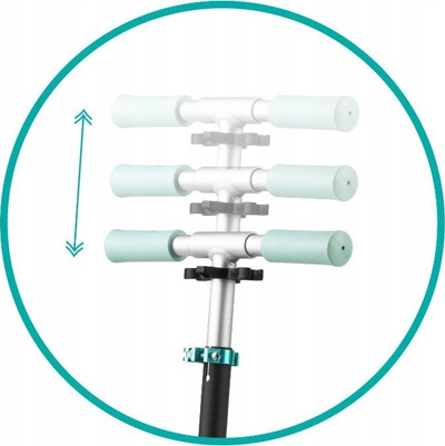 Trotinet për kalamaj Qkids Bro Aluminum, rrota PU ABEC 7, deri 40 kg, mint