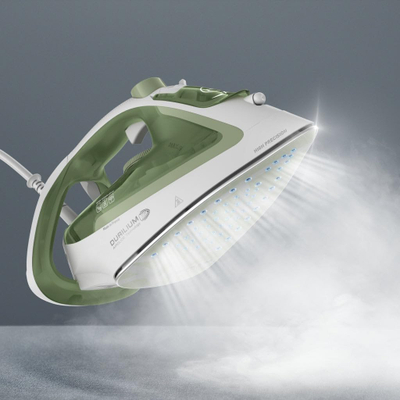 Пегла со пареа Tefal FV5781 Easygliss Eco, ѓон Durilium, Eco функција, зелена