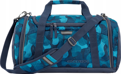 Çantë sporti Coocazoo Sports Bag 2.0 Cloudy Camou, me xhep veç për këpucë, me pjesë reflektuese, shumëngjyrëshe