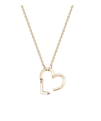 Qafore për femra Lacoste Heart Ines 2040329, ari rozë