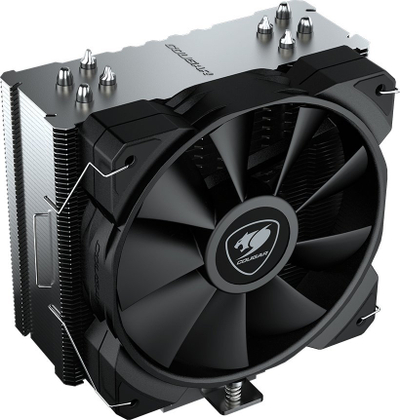 Ftohës procesori Cougar CGR-FZAE50, ventilator 12 cm, radiator alumini, i zi