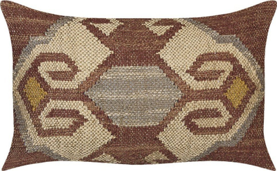 Jastëk dekorativ URPAD Jute Cushion, 30 x 50 cm, me figura gjeometrike, shumëngjyrësh