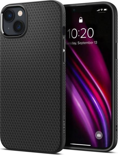 Mbulesë telefoni Spigen Liquid Air për iPhone 14 Plus, matte, e zezë