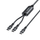 USB C кабел Unitek 2in1 PD100W, 1.8m, силикон, сив