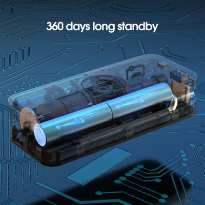 Pajisje inteligjente për fryrjen e gomave CARSUN, ekran LED, PowerBank, e zezë