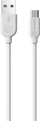 Kabllo USB në MicroUSB Borofone BX14, 2.4A, 2m, e bardhë