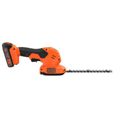 Gërshërë kopshti pa kabllo Black+Decker BCSS18D1-QW, 18V Li-Ion, teh 20 cm, portokalli