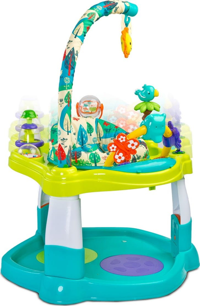Tavolinë interaktive për kalamoj Tropical Toyz, me karrige që sillet, me drita dhe melodi, shumëngjyrëshe