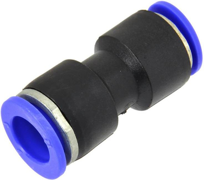 Pnevmatska спојка GEKO, push in 12mm во 10mm, сина
