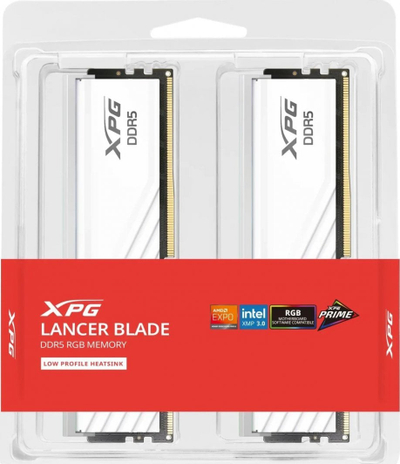 Memorie ADATA XPG Lancer Blade RGB, DDR5, 32 GB, 6000 MHz, CL48, AX5U6000C4816G-DTLABRWH