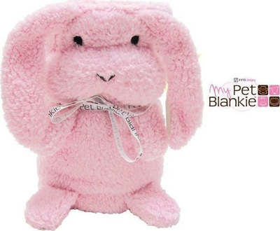 Batanije lodër My Pet Blankie, 63 x 100 cm, plushe, rozë