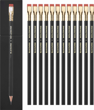 Set lapsa Moleskine Blackwing X M, Hard, 12 copë