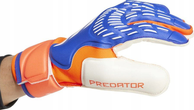 doreza portieri adidas Predator Match IX3879, Soft Grip Pro, për burra, blu portokalli të bardha