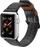 Rrip ore Dux Ducis për Apple Watch 38 40mm, lëkurë sintetike, i zi