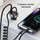 Karikues makine Usams US-CC193, 60W PD QC, 1xUSB-A 18W 1xUSB-C 30W, kabllo Lightning, i zi