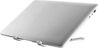 Stativ laptopi MISURA ME04 portabël, i palosshëm, 6 pozicione, argjendtë
