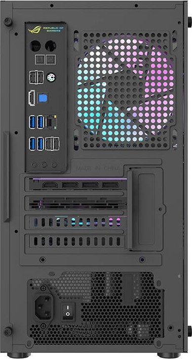 Kuti kompjuteri Aigo AL390, Middle Tower, me ventilator RGB, e zezë