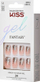Thonj fallco Kiss My Face Fantasy Gel Nails 60663, set 24 copë, me shkëlqim