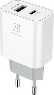 Karikues rrjeti Maxximus MX Alfa 20W, PD QC, 2x USB A C, i bardhë