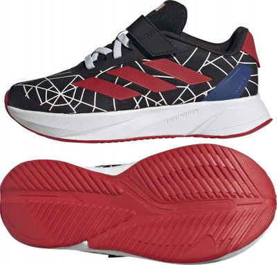 Atlete për djem Adidas Duramo Spider-Man, mbyllje me shirit ngjitës, shollë LIGHTMOTION, të zeza