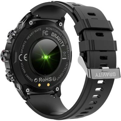 Orë e zgjuar GRAVITY GT41-1, 1.85", Bluetooth për thirrje, e zezë