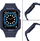 Rrip ore inteligjente Hurtel Protect Strap Band me kasë, për Apple Watch 45 44 42mm, i blinduar, blu