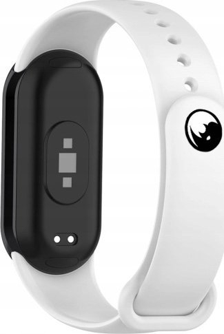 Rrip dore RhinoTech për Xiaomi Mi Band 8, silikon, i bardhë