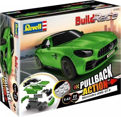 Set ndërtimi Carrera Build N Race Mercedes AMG GTR, shkallë 1:43, mekanizëm pull back, i gjelbër