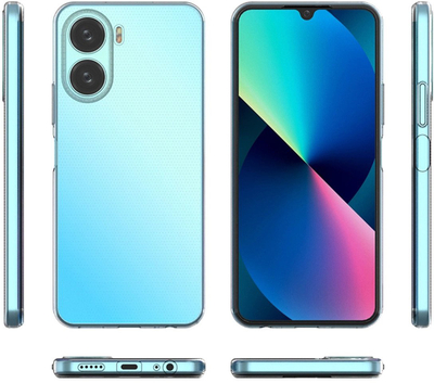 Këllëf telefoni Hurtel Ultra Clear për Vivo Y16 Vivo Y02s, 0.5mm, TPU, transparent