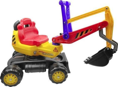 Lodër ekskavator ride-on Maxi Digger Gigant XXL, për rërë, me leva kontrolli, shumëngjyrëshe
