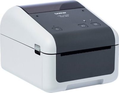 Printer etiketash Brother TD-4410D, termik direkt, desktop, i bardhë