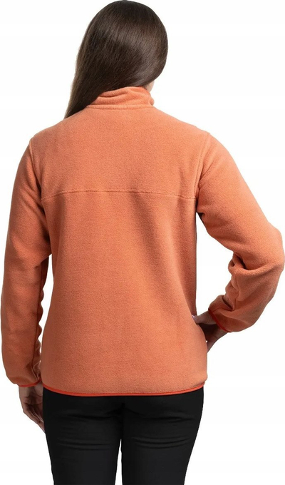 Bluzë fleece për femra Patagonia Lightweight Synchilla Snap T, madhësia S, ngjyrë terrakote