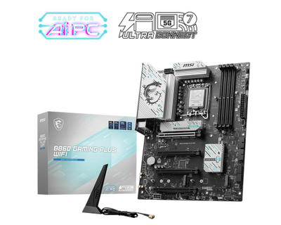 Матична плоча MSI B860 Gaming Plus WiFi, Intel B860, LGA 1851, ATX