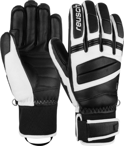 Doreza skish Reusch Master Pro, lëkurë deleje, rezistente, të zeza