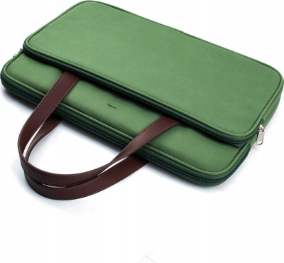 Çantë laptopi JCPal Milan Briefcase Sleeve, 13-14", që s’e merr uji, ngjyrë ulliri