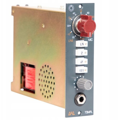 Preamp mikrofoni BAE 1073MPL, format 500, klasë A, blu