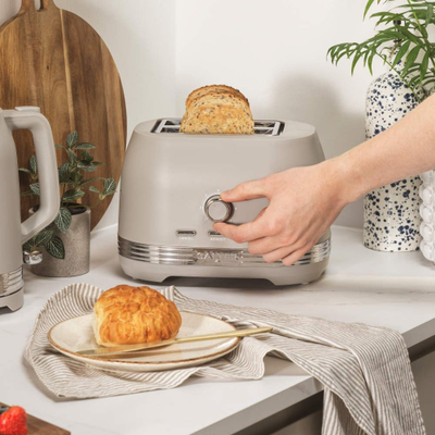 Toster Salter RISE, 2 feta, 800W, gri