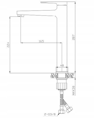 Rubinet lavamani kuzhine Invena Glamour BZ-02-F09-V, me filtër uji, ngjyrë ari