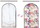 Qese mbrojtëse për rroba Ordinett Floral Beauty, 60x100cm, poliestër, shumëngjyrëshe