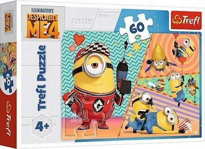 Puzzle Trefl Happy Minions, 60 copa, shumëngjyrëshe