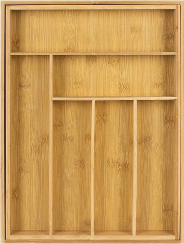 Organizues sirtari Ruhhy Bamboo Insert 19189, 6 ose 8 ndarje, palosës, ngjyrë natyrale druri